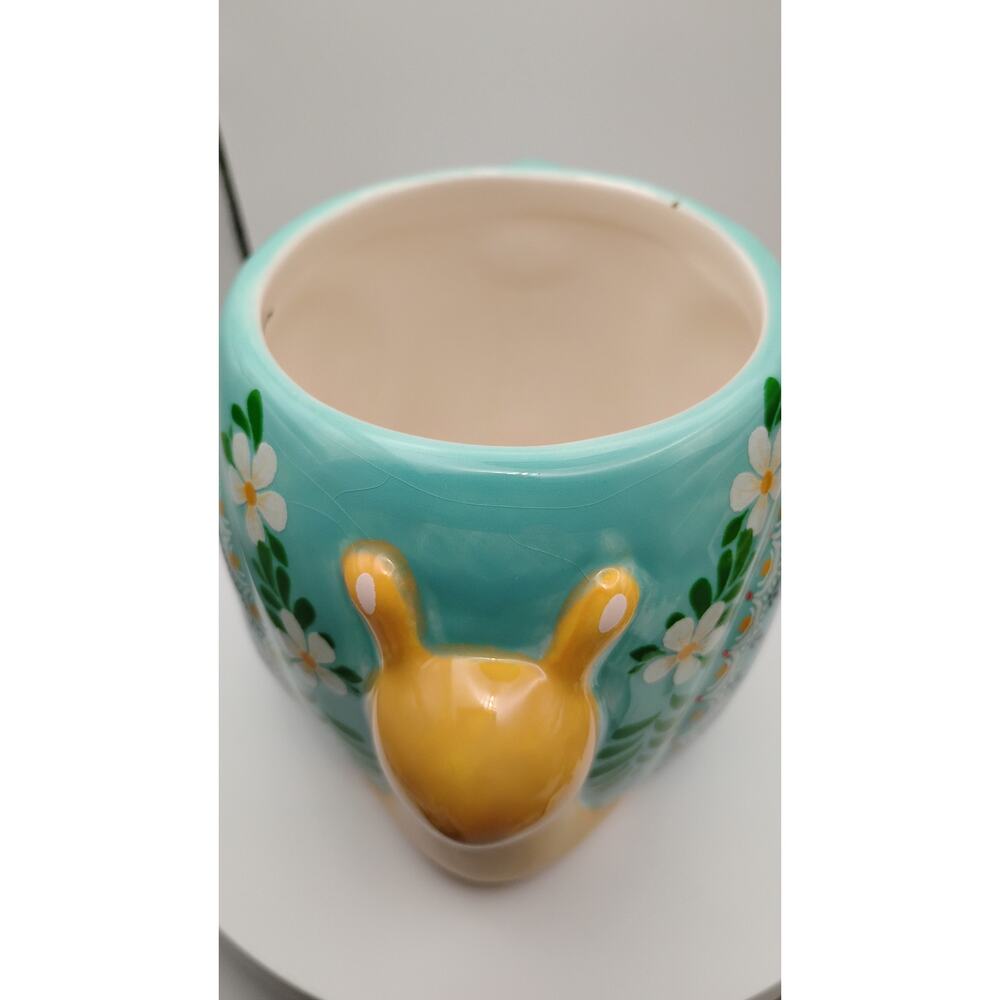 Natural Life Snail Mug “Slow Down” Floral Boho Cottagecore Cup